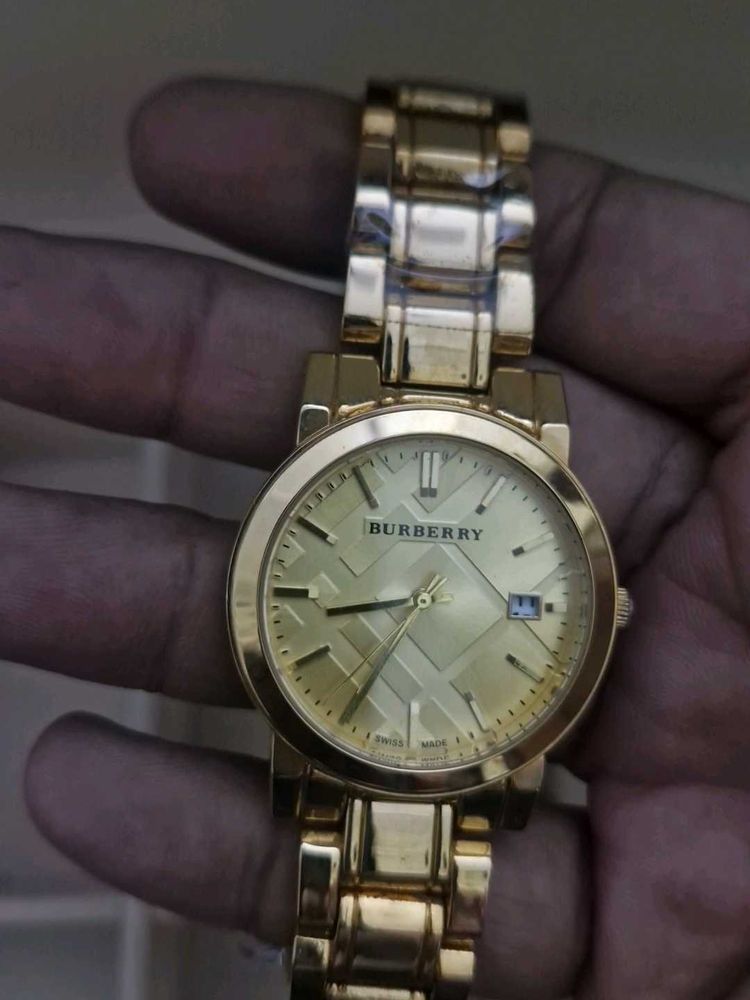 Burberry Gold Tone Watch