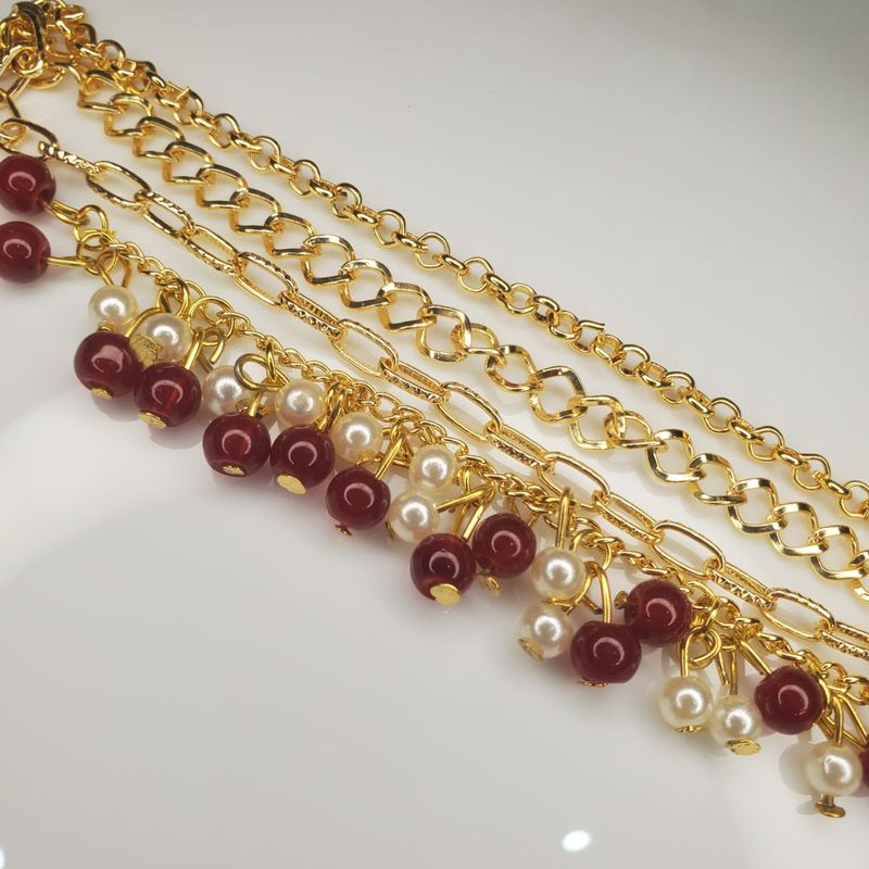 mehroom Gold-tone bracelet  with Cherry Charms