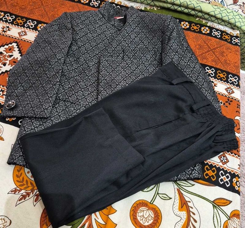 Kid's Bandgala Coat and Pants Set