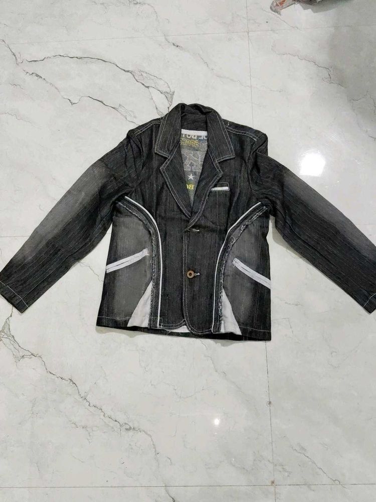 Stylish Men's Denim Blazer