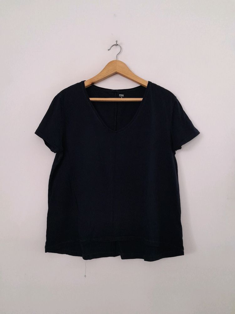 Navy Blue Casual T-Shirt (Women's)