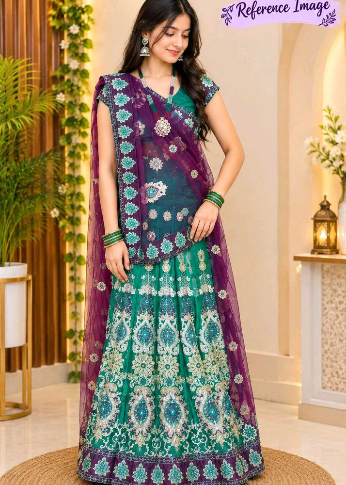 Embroidered Lehenga Saree