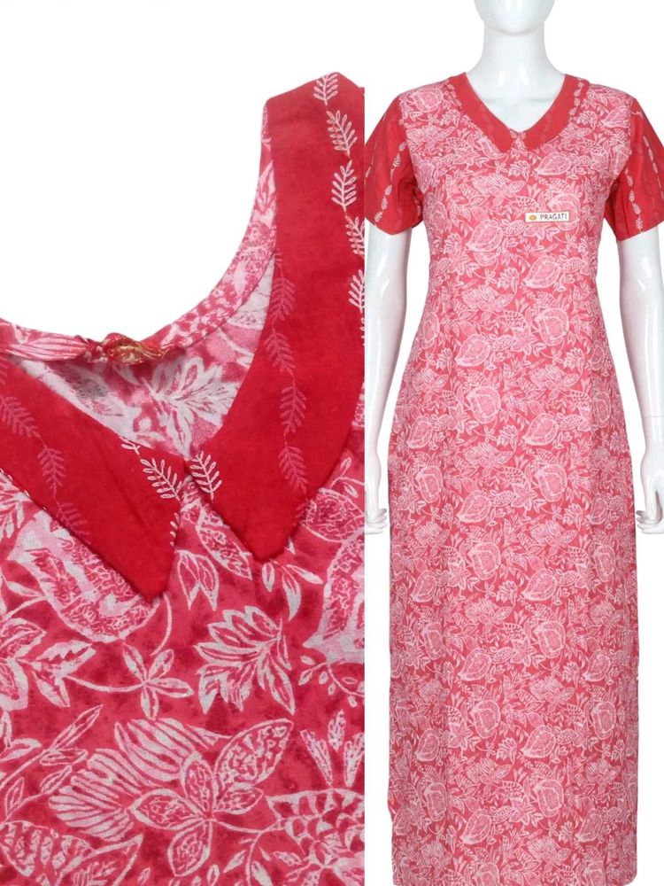 Beautiful Pink Floral Print Kurta