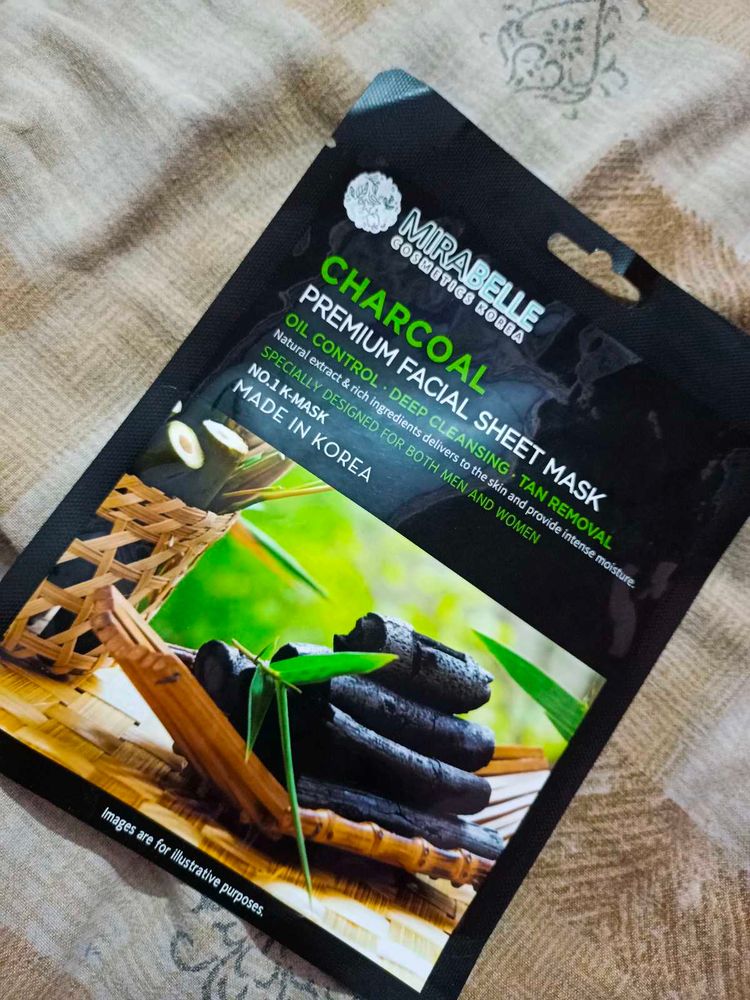 Mirabelle Korean Charcoal Mask To Remove Tanning⚡