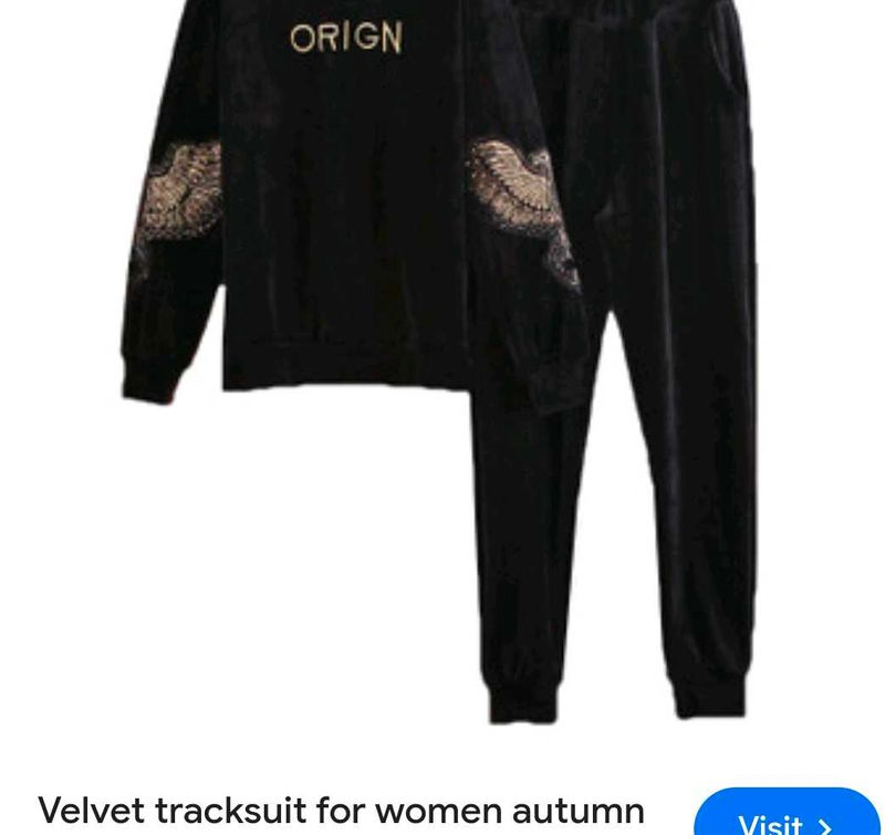 Very Fancy And Amazing Velvet Track Suit