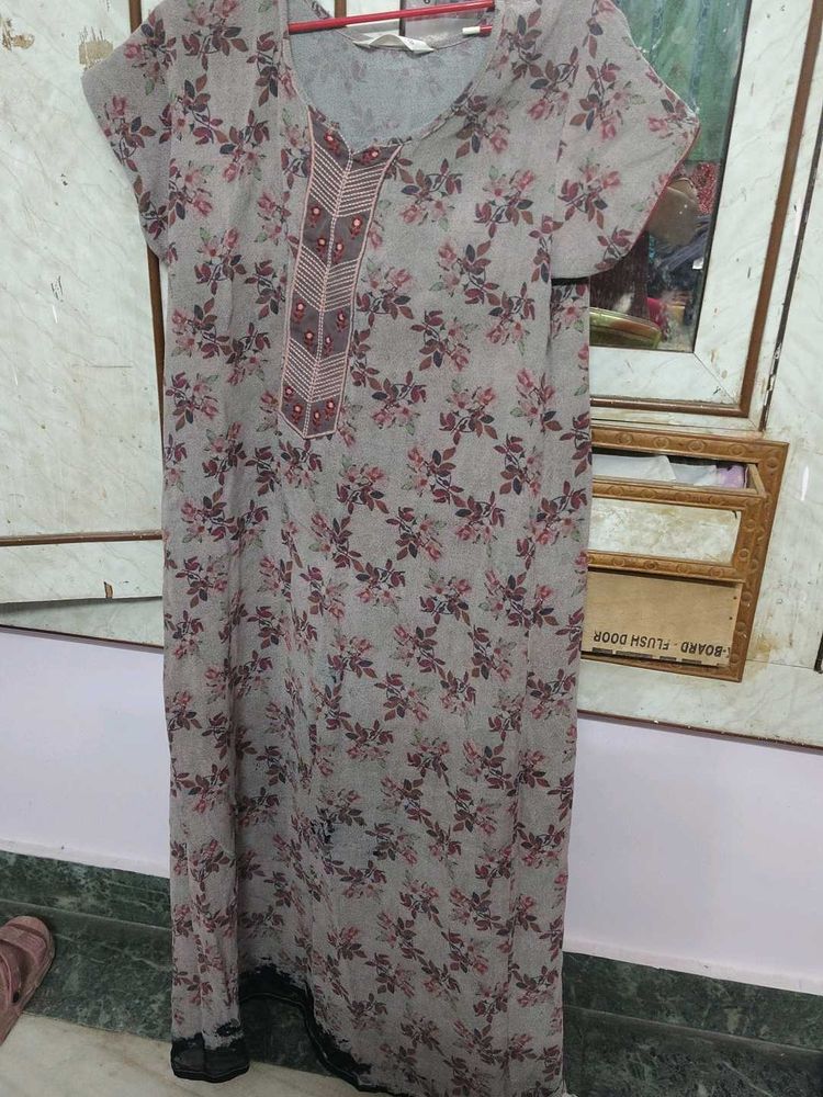 used Floral Print Nightgown