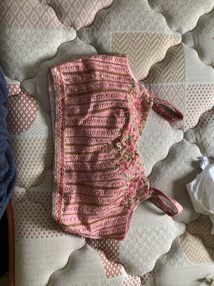Embroidered Pink Blouse