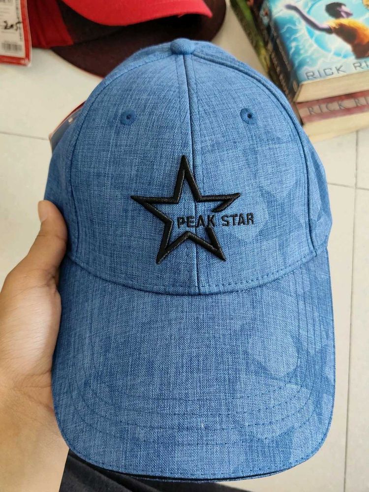 Peak Star Blue Baseball Cap