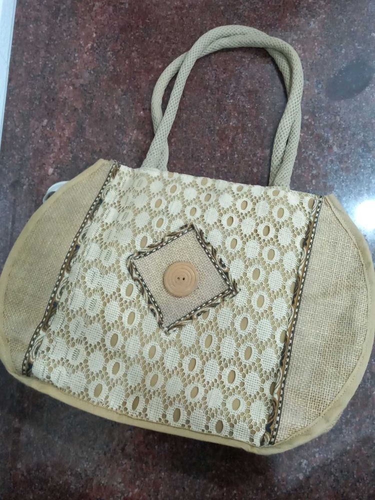 Unique Handmade Jute Tote Bag