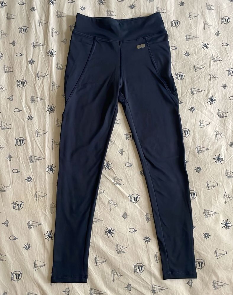 Navy Blue Athletic Leggings