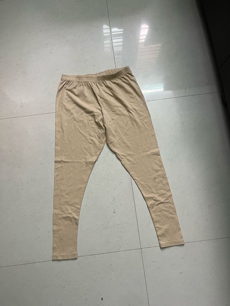 Comfortable Beige ankle lengthLeggings