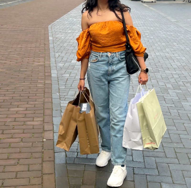 Trendy Mustard Off-Shoulder Top