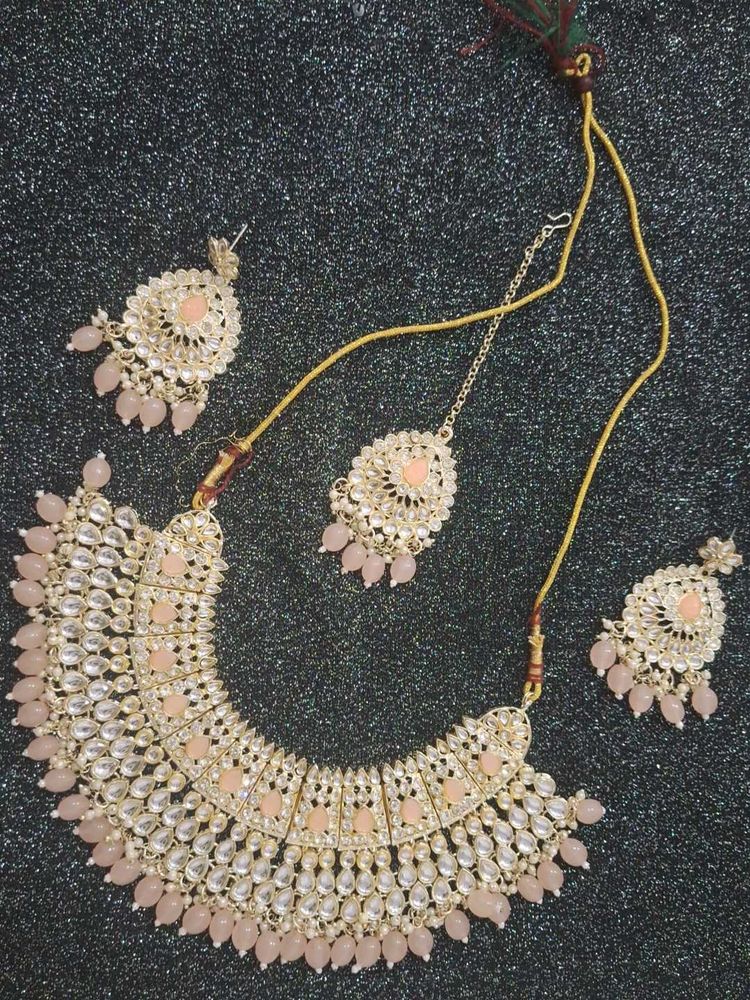 New heavy Kundan Necklace Set with Earrings