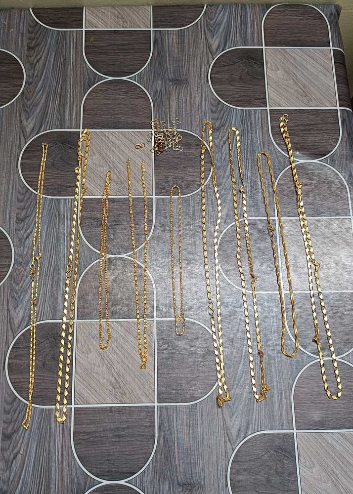 gold plated chains - FREE BOX ✅