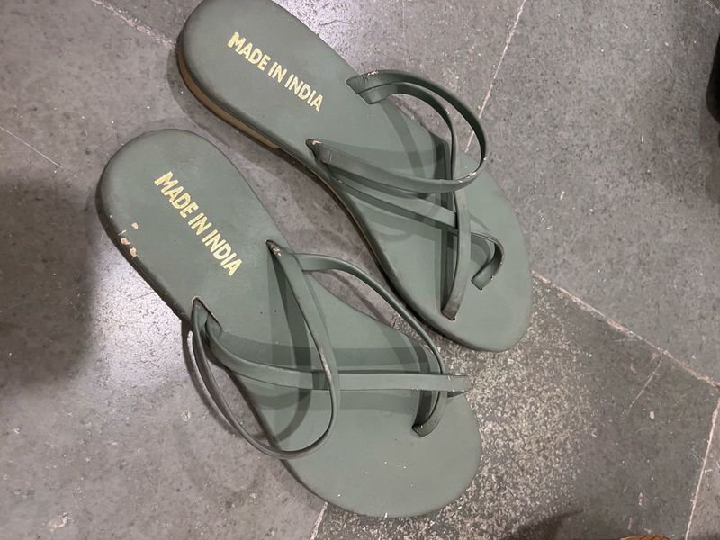 Stylish Green Flip-Flops
