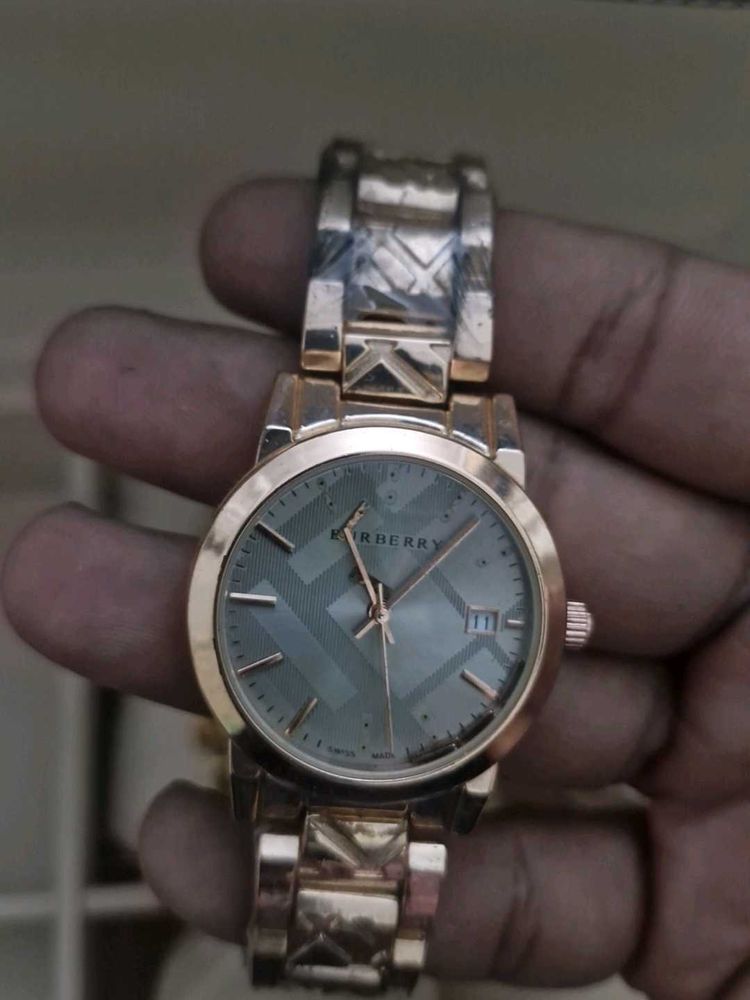 Burberry Rose Gold Tone Watch