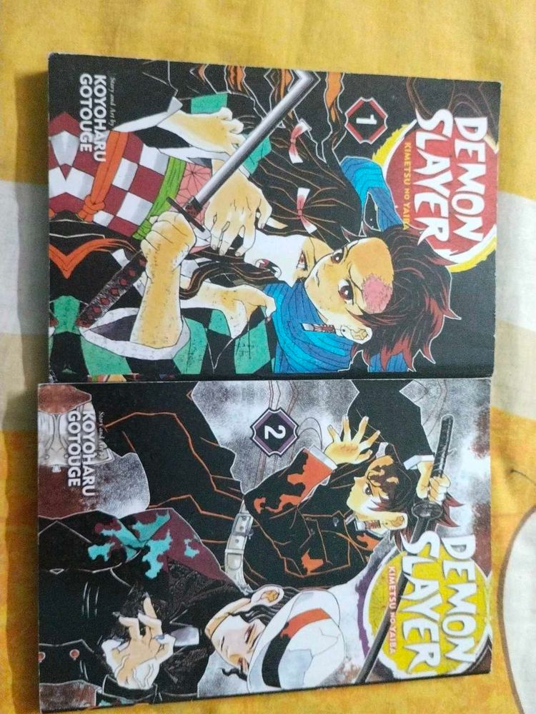 🚨ORIGINAL🚨Demon Slayer Manga Volumes 1-2