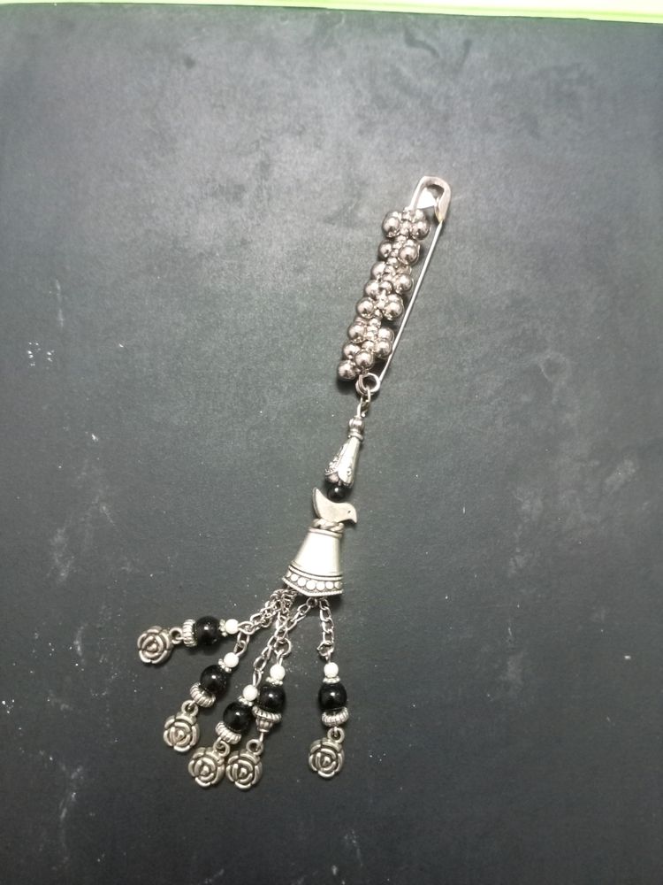 Combo Silver Oxodized Saree Pin