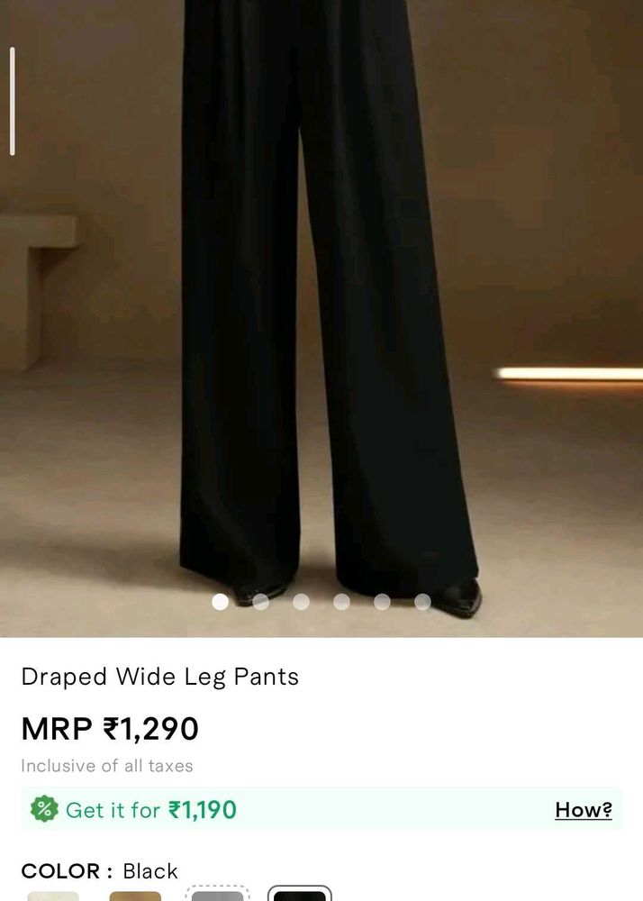 Savana Draped Wide Leg Pants