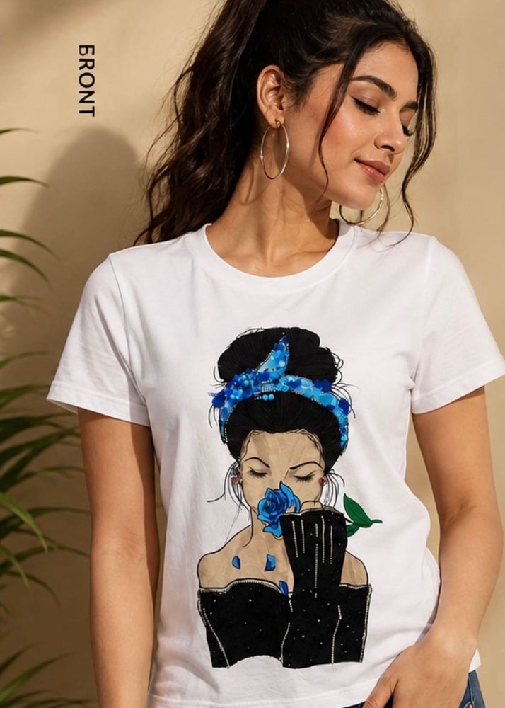 Artistic Graphic Print T-Shirt
