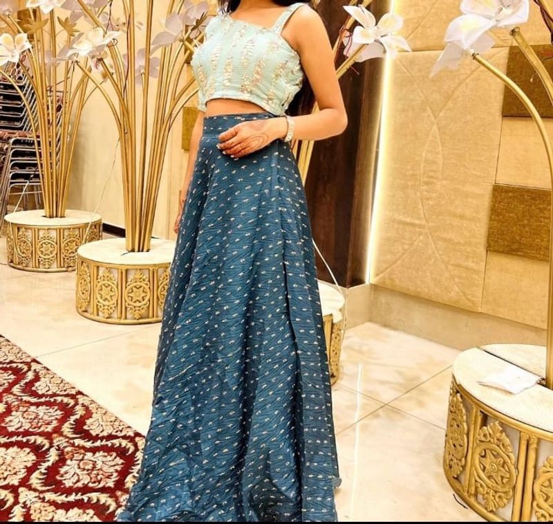 lehenga and Blouse With Squin