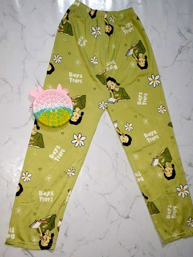 Cute Graphic Pajama Pants 26-28 size with freebies