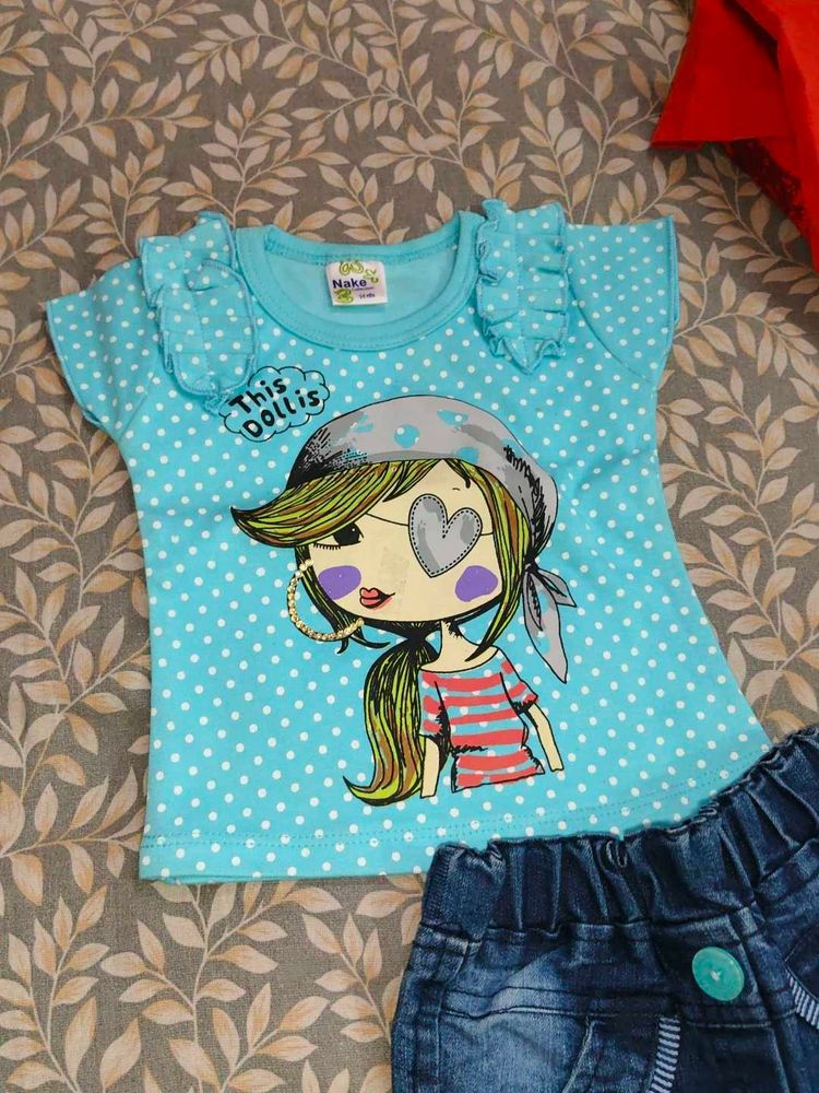 Cute Doll Print T-Shirt