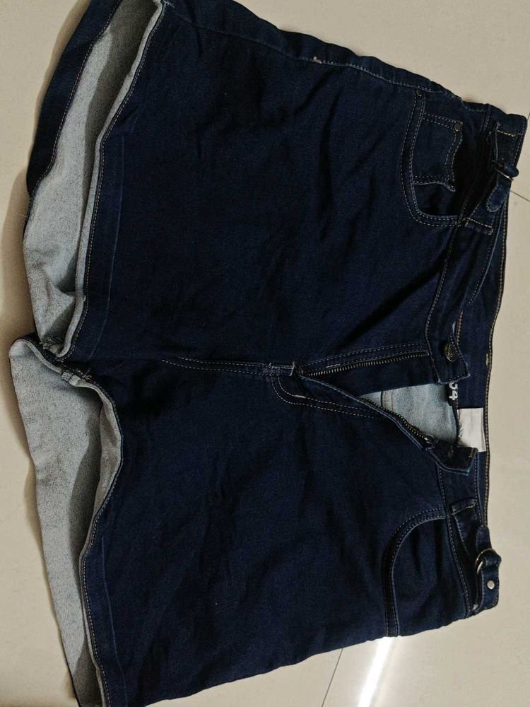 Dark Wash Denim Shorts