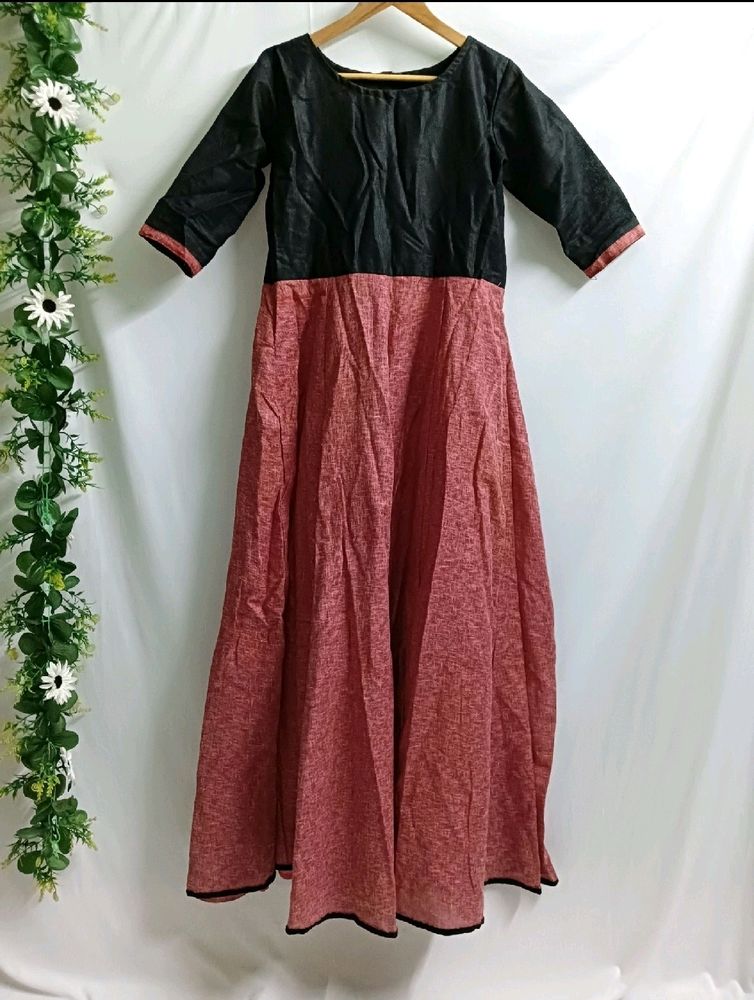 Colour Block A Line Gown