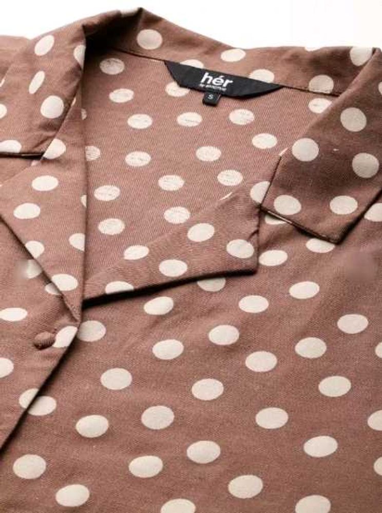 Oversized Blown Polka Shirt