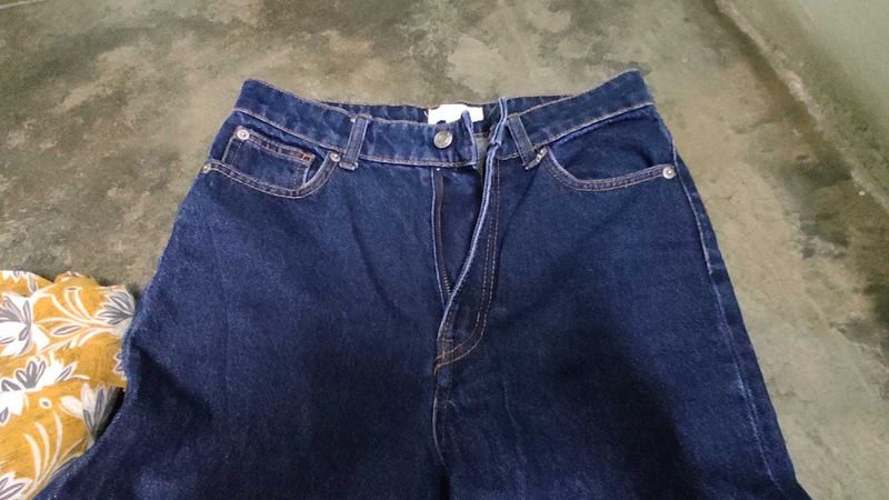Classic Dark Wash Denim Jeans
