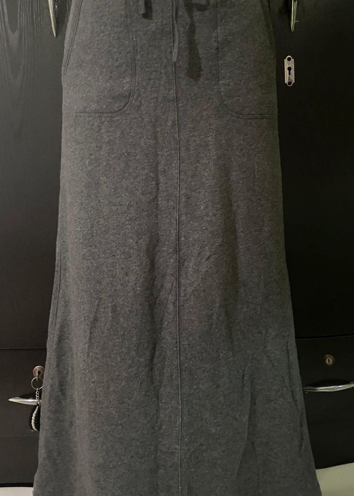 MOCCASOM Gray Maxi Skirt