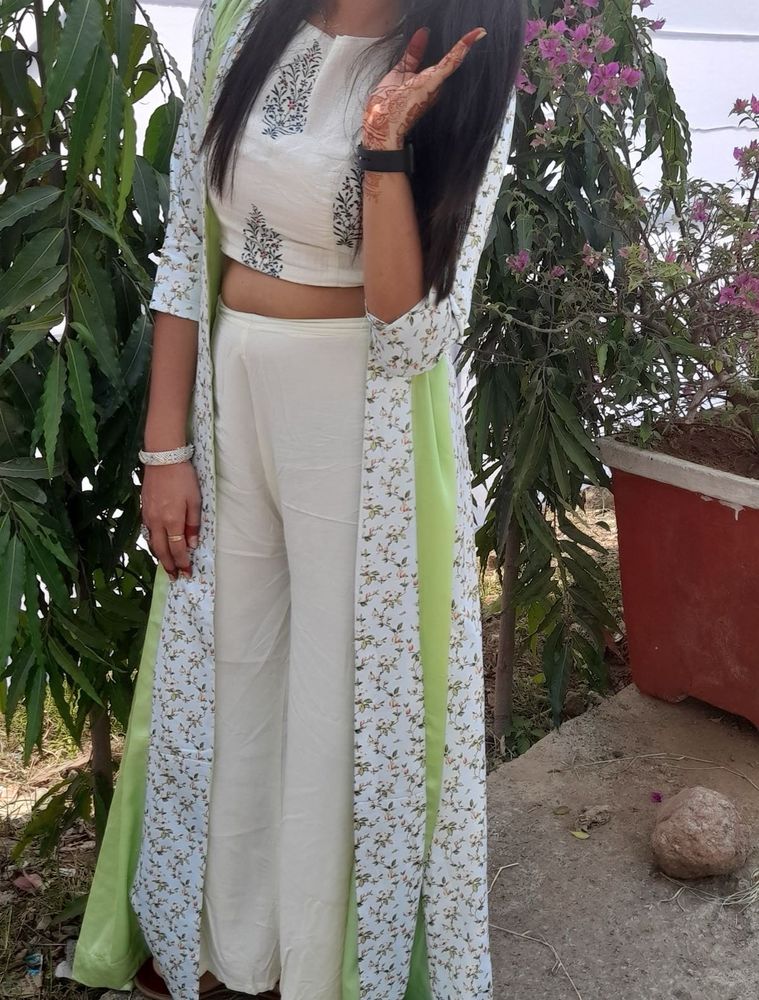 Elegant Ethnic Co-ord Set with Jacket