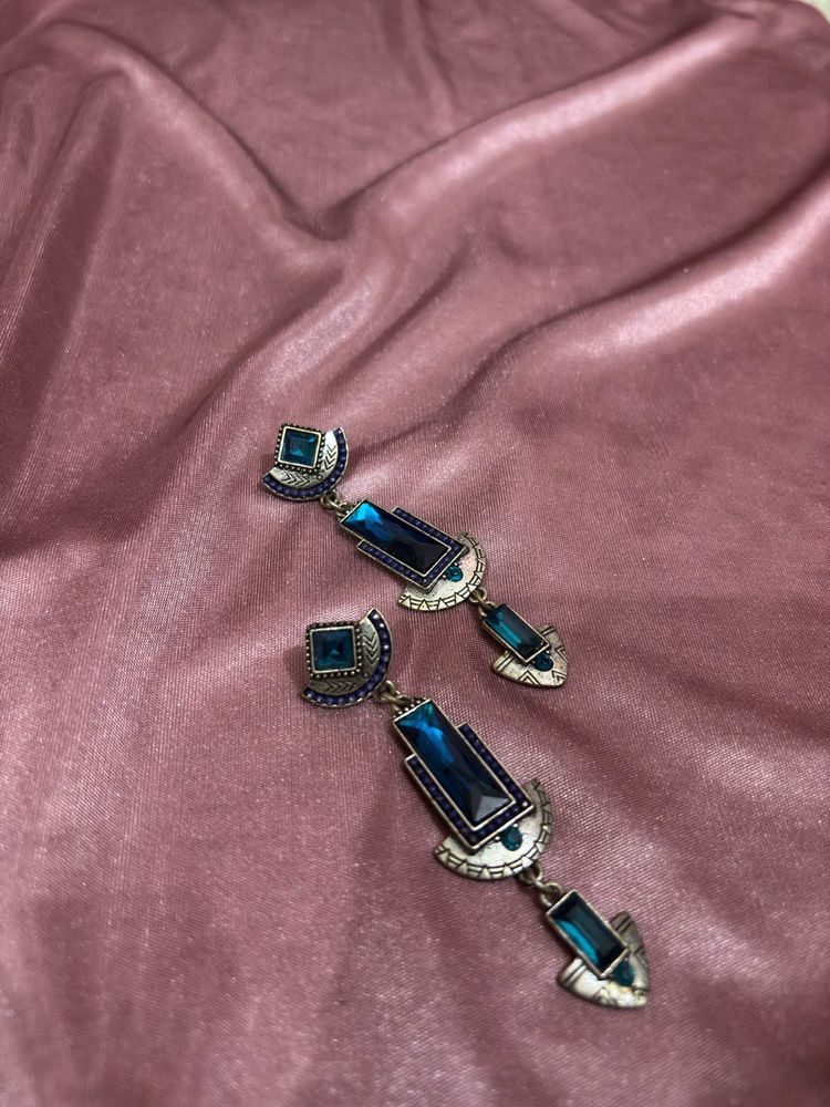 💙 Vintage Sapphire Statement Earrings 💙