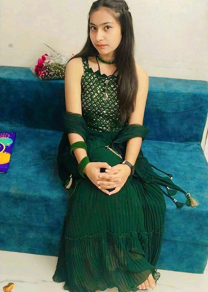 Elegant Green Lehenga Choli Set