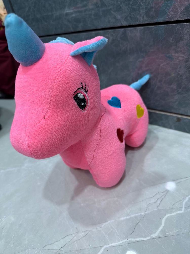 Cute Pink Plush Unicorn Toy