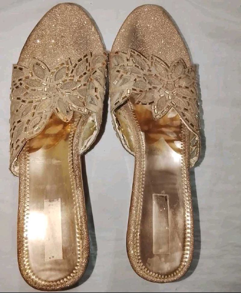 Sparkling Gold Sandals