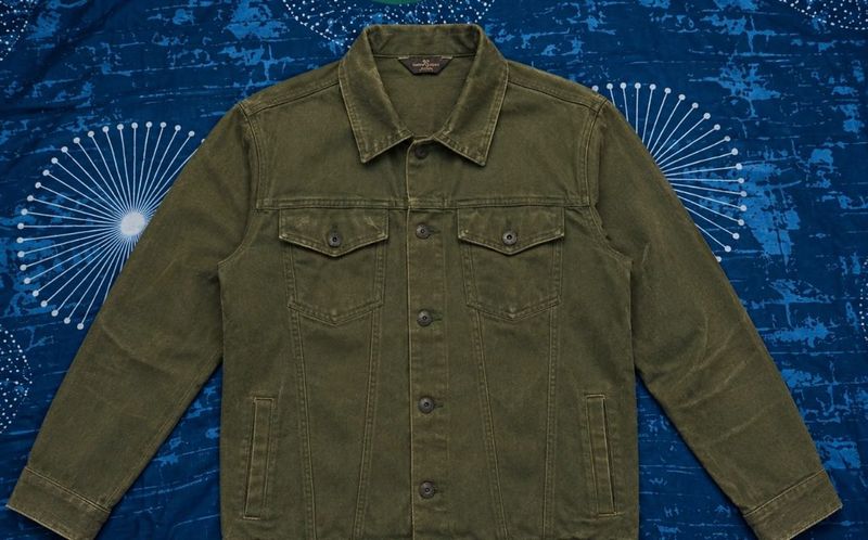 Men's Green Denim Jacket