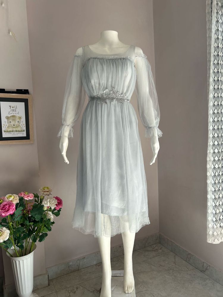 Blue Tulle Party Dress No discount ❌