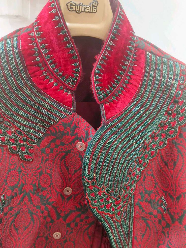 Sherwani With Fine Hand Made Embroidery