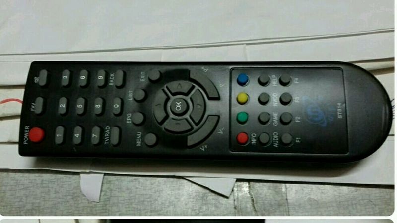 Set Top Box Remote Without Battery.