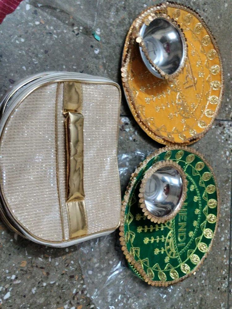 wedding  makeup Vanity with platter