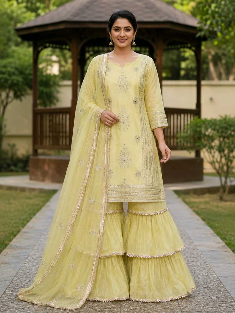 Beautiful Yellow Kurta Set