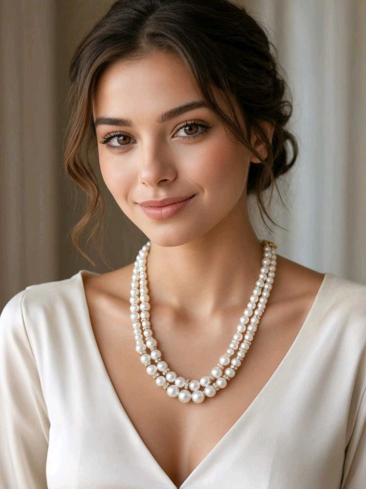 Elegant Two - Strand Pearl Necklace