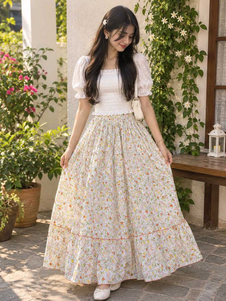 Floral Maxi Skirt for women
