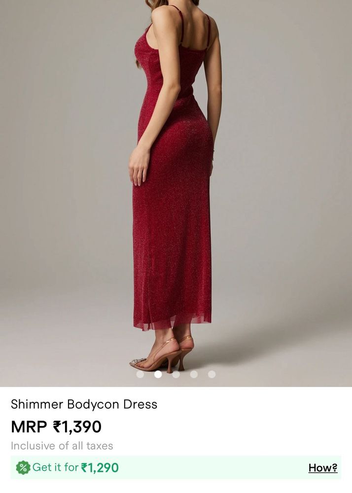 Sparkling Red Bodycon Party Dress