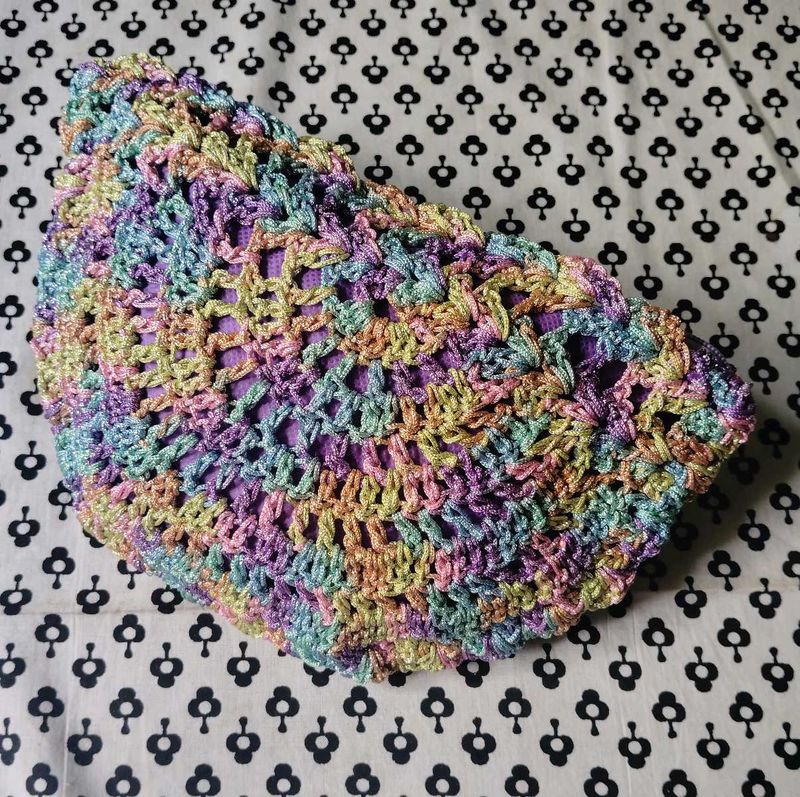 Multicolor Handmade Crochet Purse