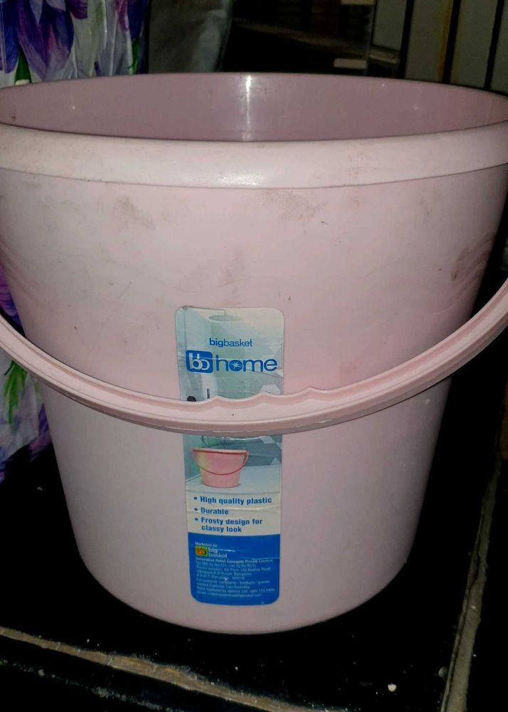Durable Pink Plastic Bucket