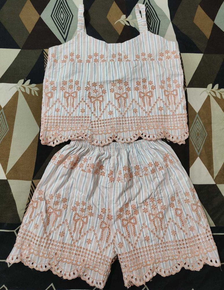 Cute Striped Co-ord Set(s size)🎀