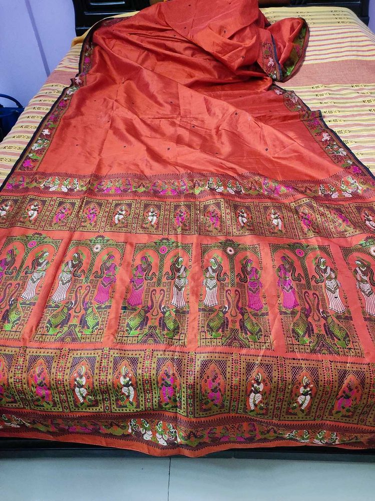 pure silk hand woven saree
